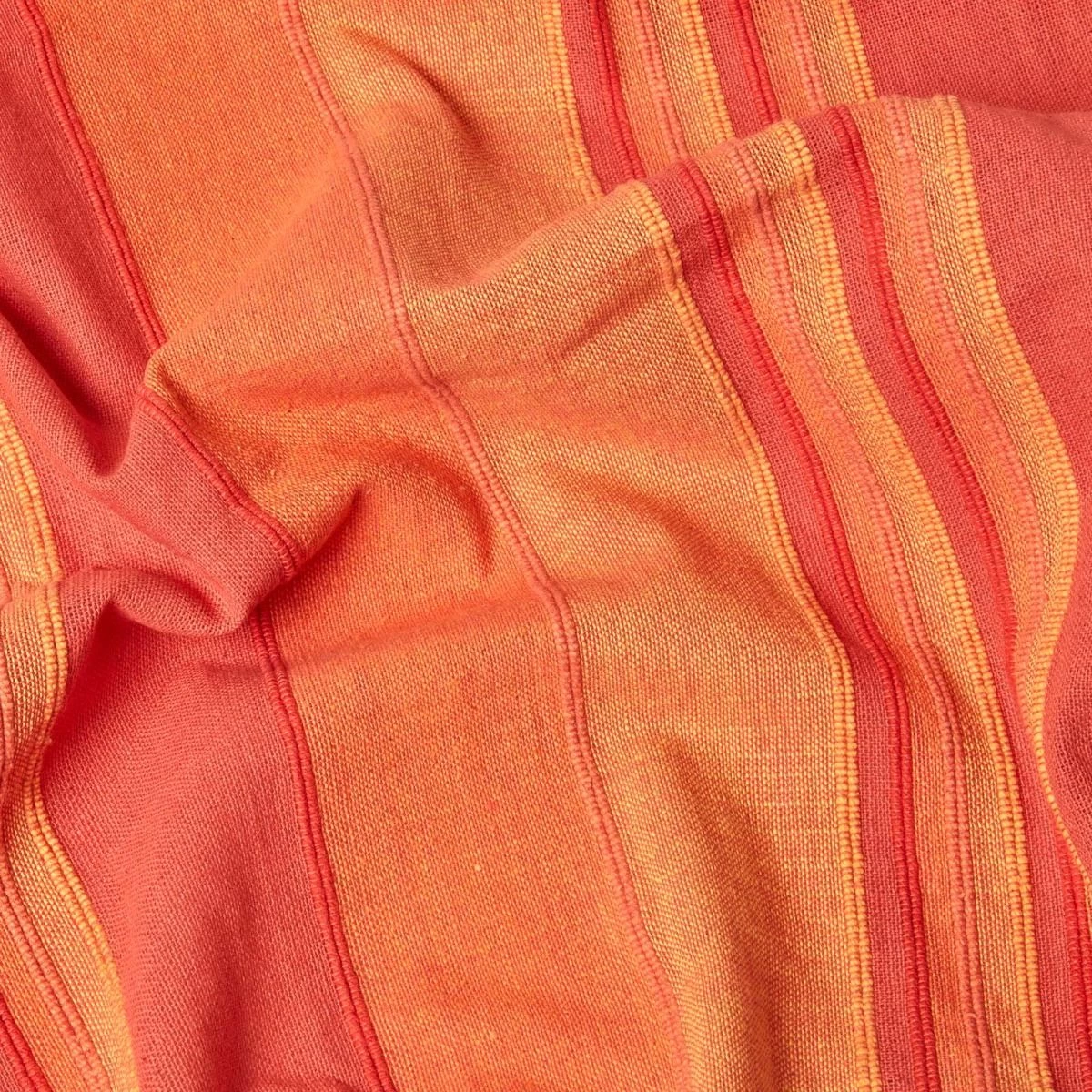 Cotton Morocco Striped Terracotta Throw - Image 4