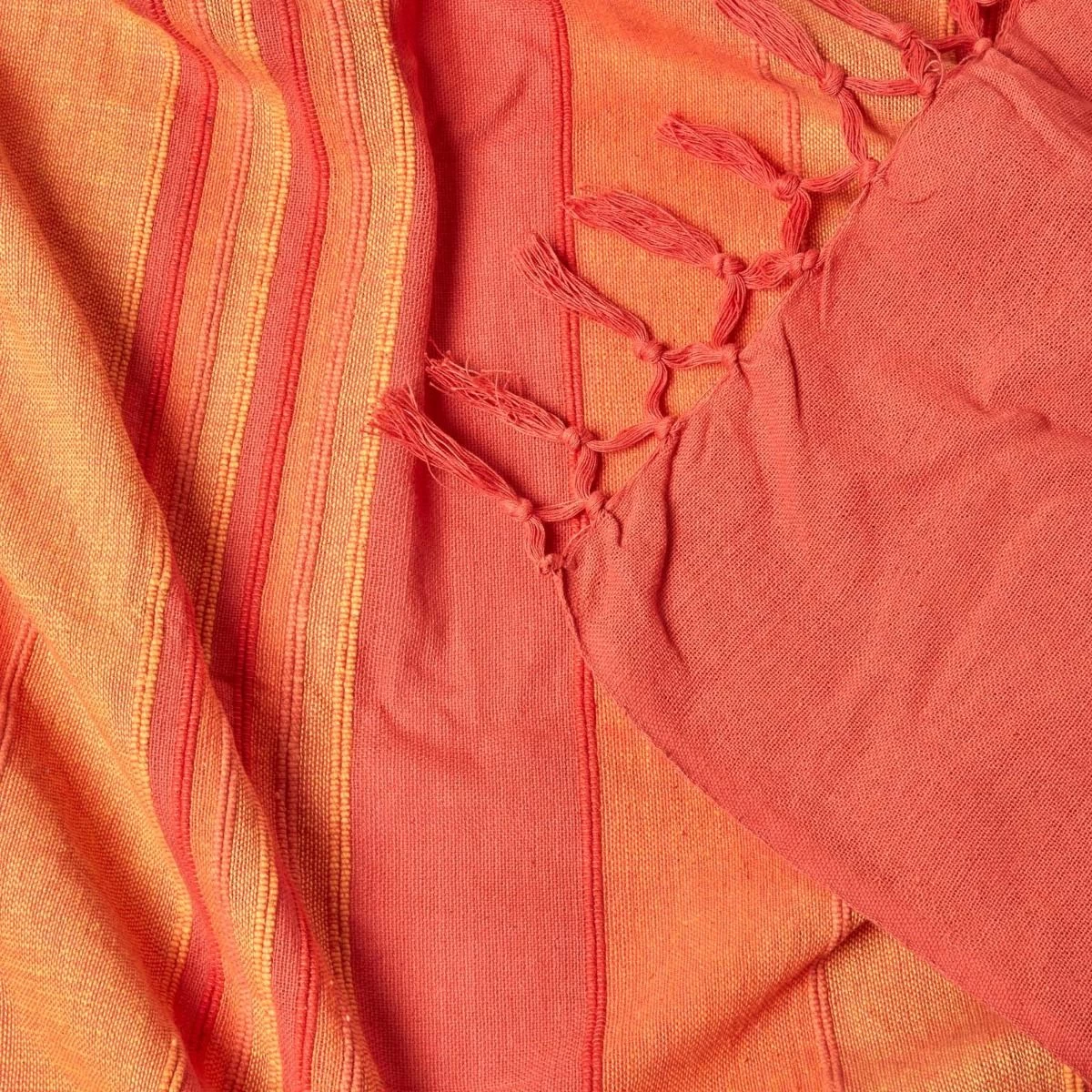 Cotton Morocco Striped Terracotta Throw - Image 5