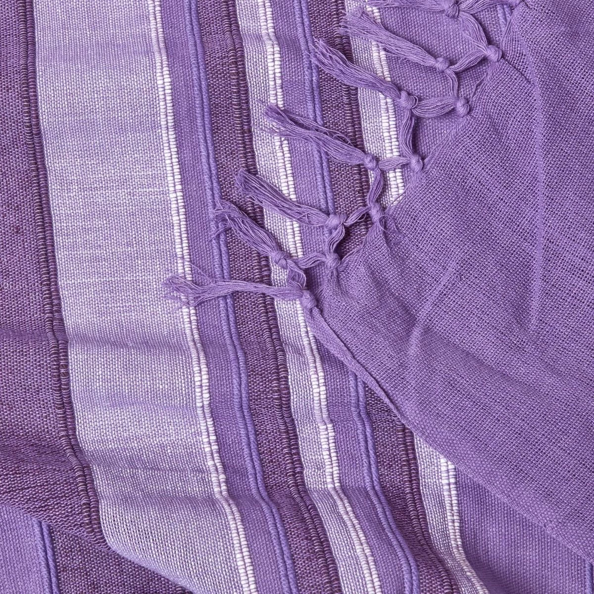 Cotton Morocco Striped Mauve Throw - Image 5
