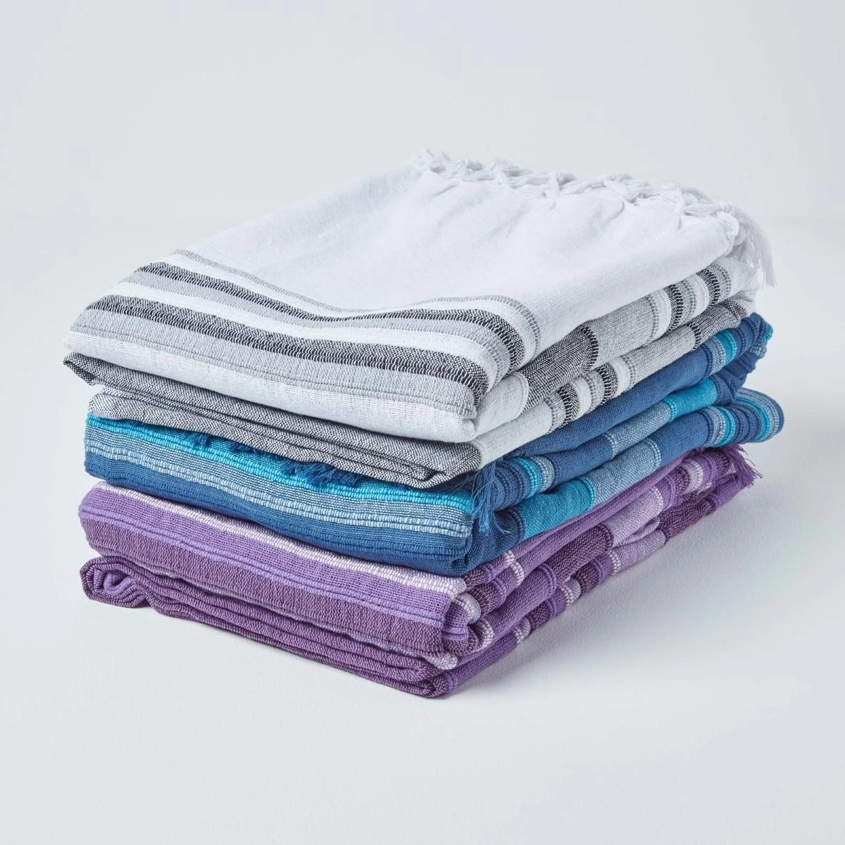 Cotton Morocco Striped Monochrome Throw - Image 7