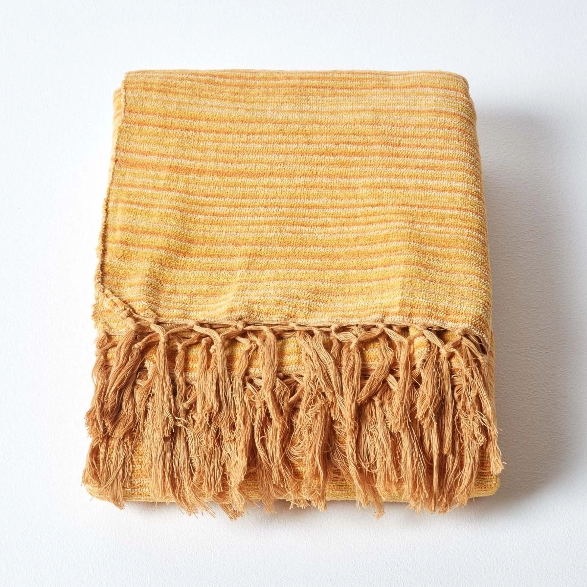 Bed Sofa Throw Cotton Chenille Tie Dye Rust - Image 2