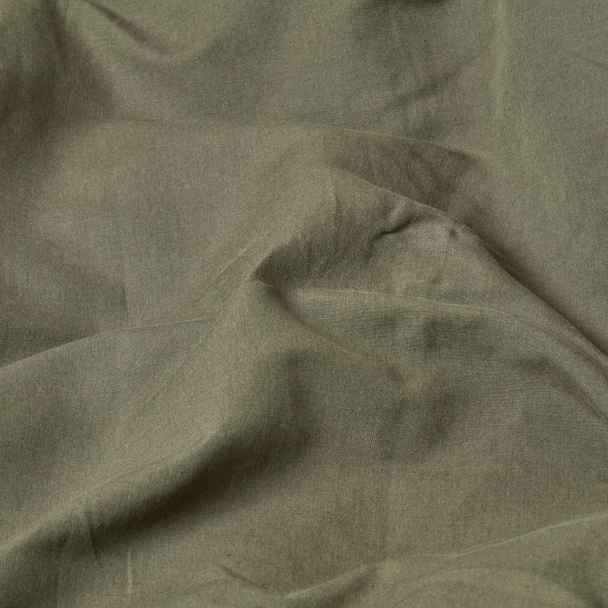 Khaki Green Linen Fitted Sheet - Image 3