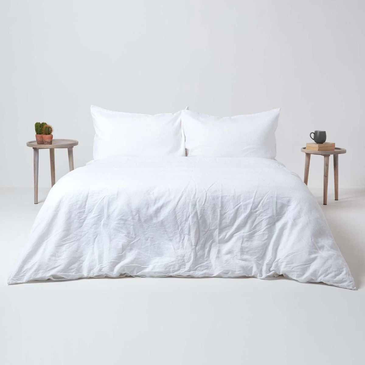 White Linen Fitted Sheet - Image 4