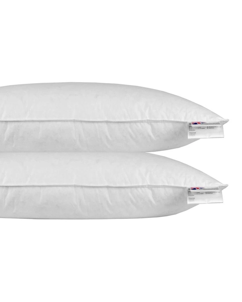 Duck Feather & Down Euro Continental Pillow Pair - 40cm X 80cm (16"x32")
