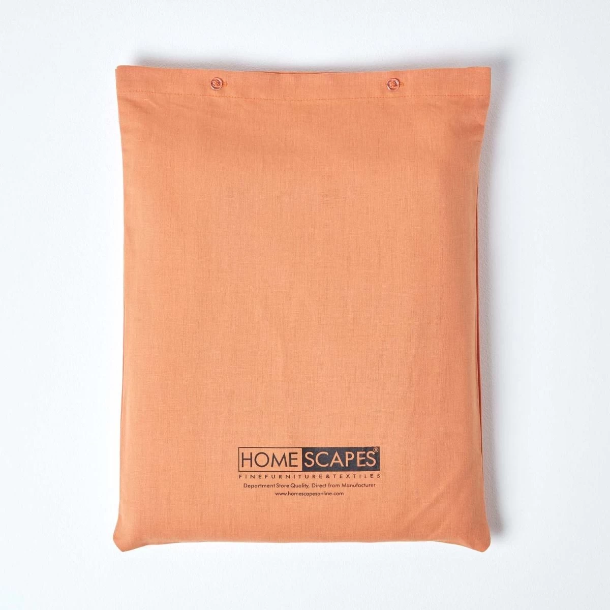Burnt Orange Linen Flat Sheet - Image 5