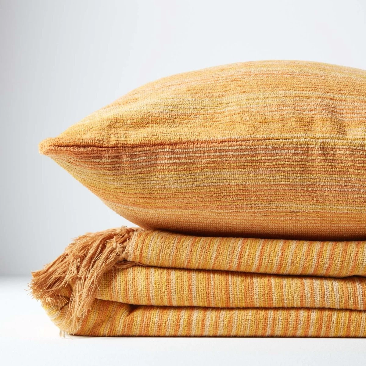 Bed Sofa Throw Cotton Chenille Tie Dye Rust - Image 5