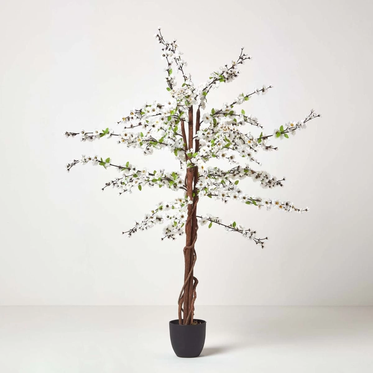Artificial Blossom Tree With White Silk Flowers - 5 Feet - Image 5