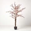 Artificial Blossom Tree With Light Pink Silk Flowers - 5 Feet