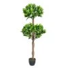 Two Ball Bay Topiary Tree 4 Feet Tall Artificial Plant Or Tree