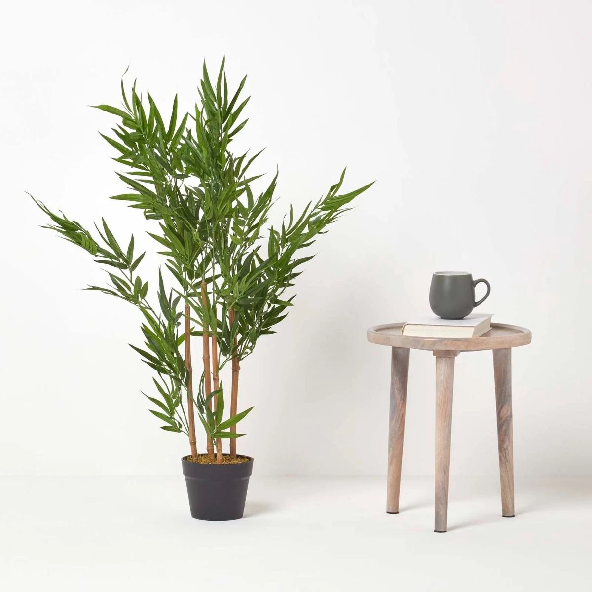 Green 3ft Bamboo Tree Artificial Plant With Pot, 95 Cm - Image 6