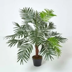 Green Mini Palm Tree Artificial Plant With Pot, 100 Cm