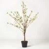 Artificial Blossom Tree With Cream Silk Flowers, 135 Cm (4’4")