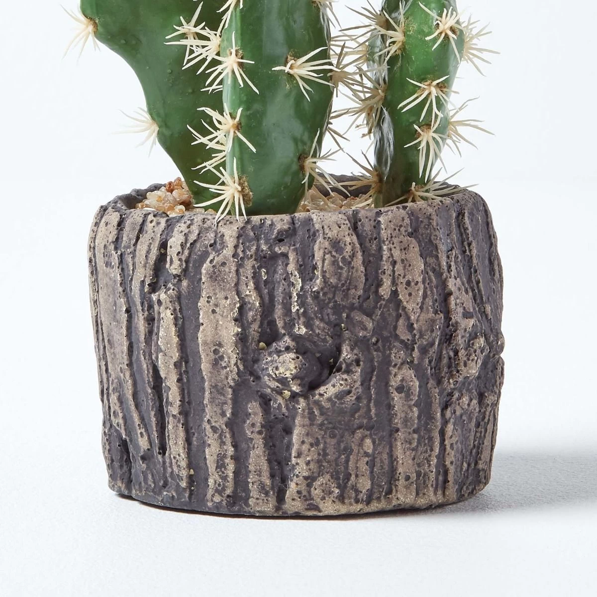 Artificial Cactus Prickly Pear In Stone Pot, 26 Cm Tall - Image 4
