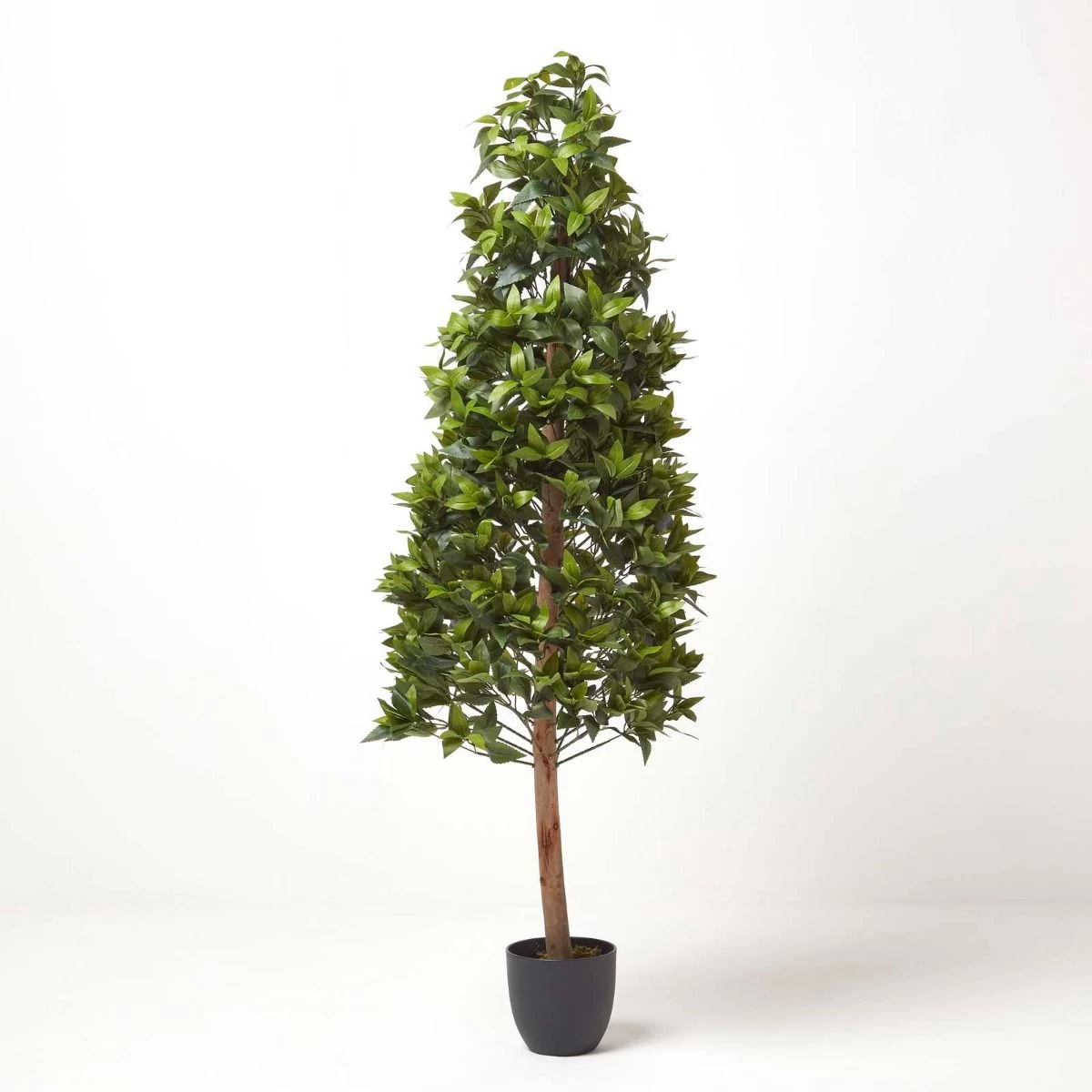 Green Artificial Bay Topiary Tree In Pyramid Shape, 5 Ft Tall - Image 5