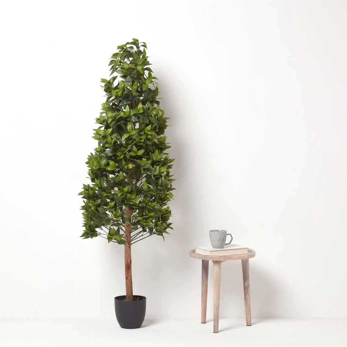 Green Artificial Bay Topiary Tree In Pyramid Shape, 5 Ft Tall - Image 6