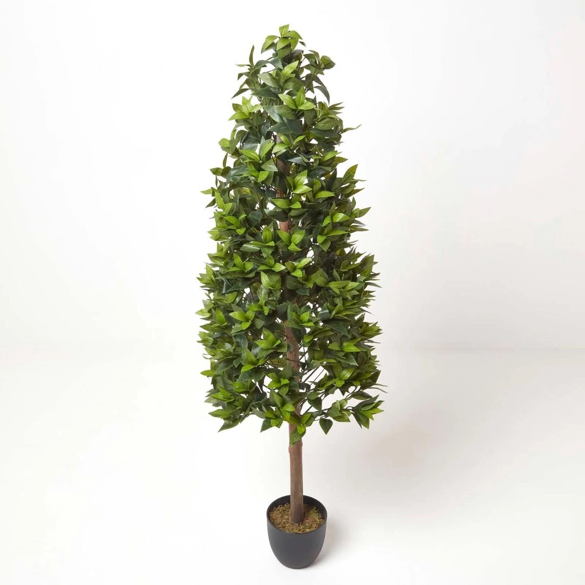 Green Artificial Bay Topiary Tree In Pyramid Shape, 5 Ft Tall - Image 7