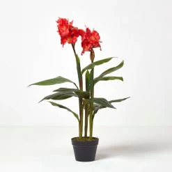 Artificial Canna Lily Plant, 90 Cm Tall