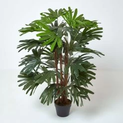 Artificial Rhapis Excelsa Palm Tree, 120 Cm Tall