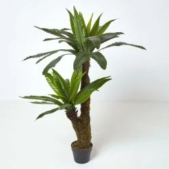 Artificial Bird’s Nest Fern In Pot, 120 Cm Tall