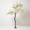 Artificial Blossom Tree With Cream Silk Flowers 8’8 Feet