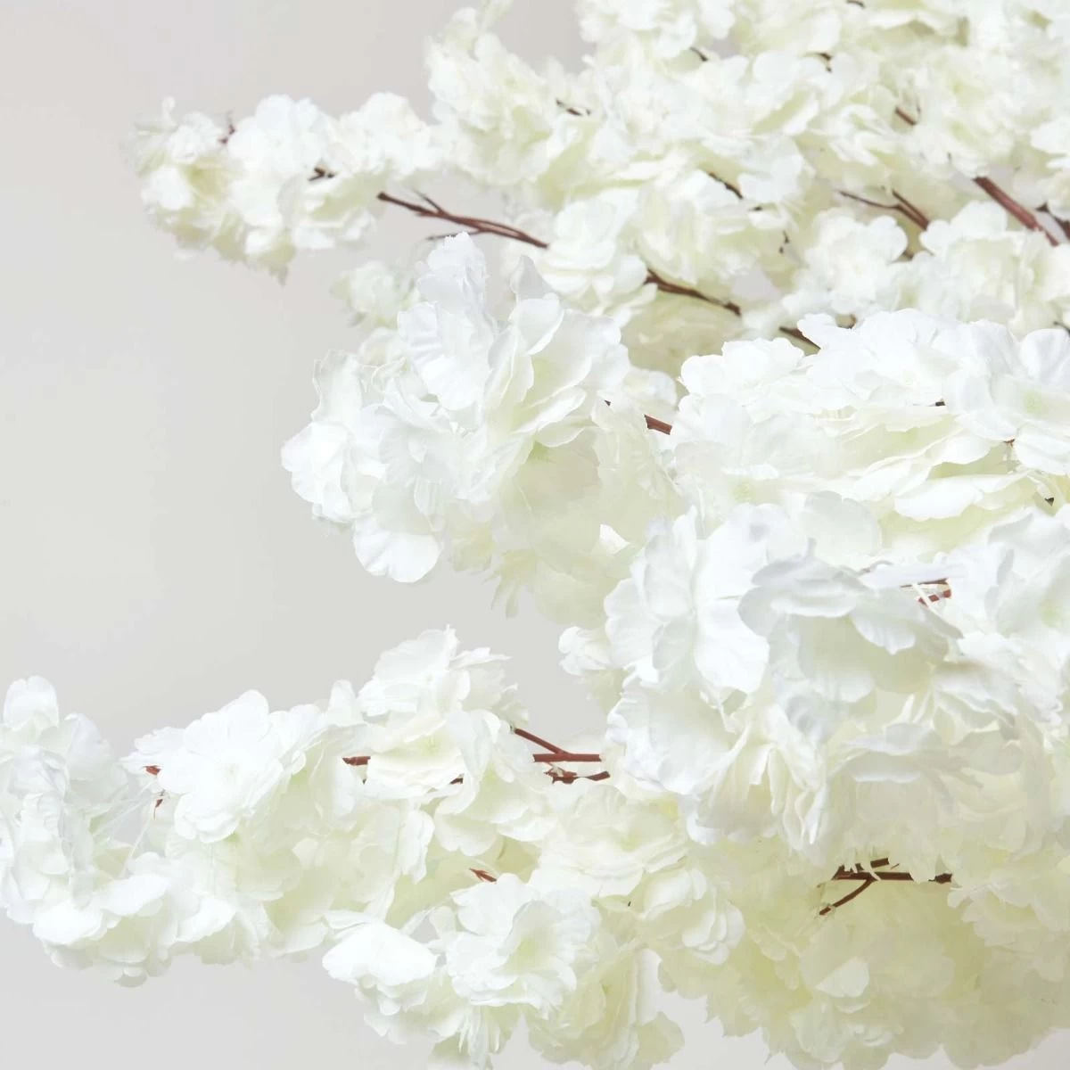 Artificial Blossom Tree With Cream Silk Flowers 8’8 Feet - Image 4