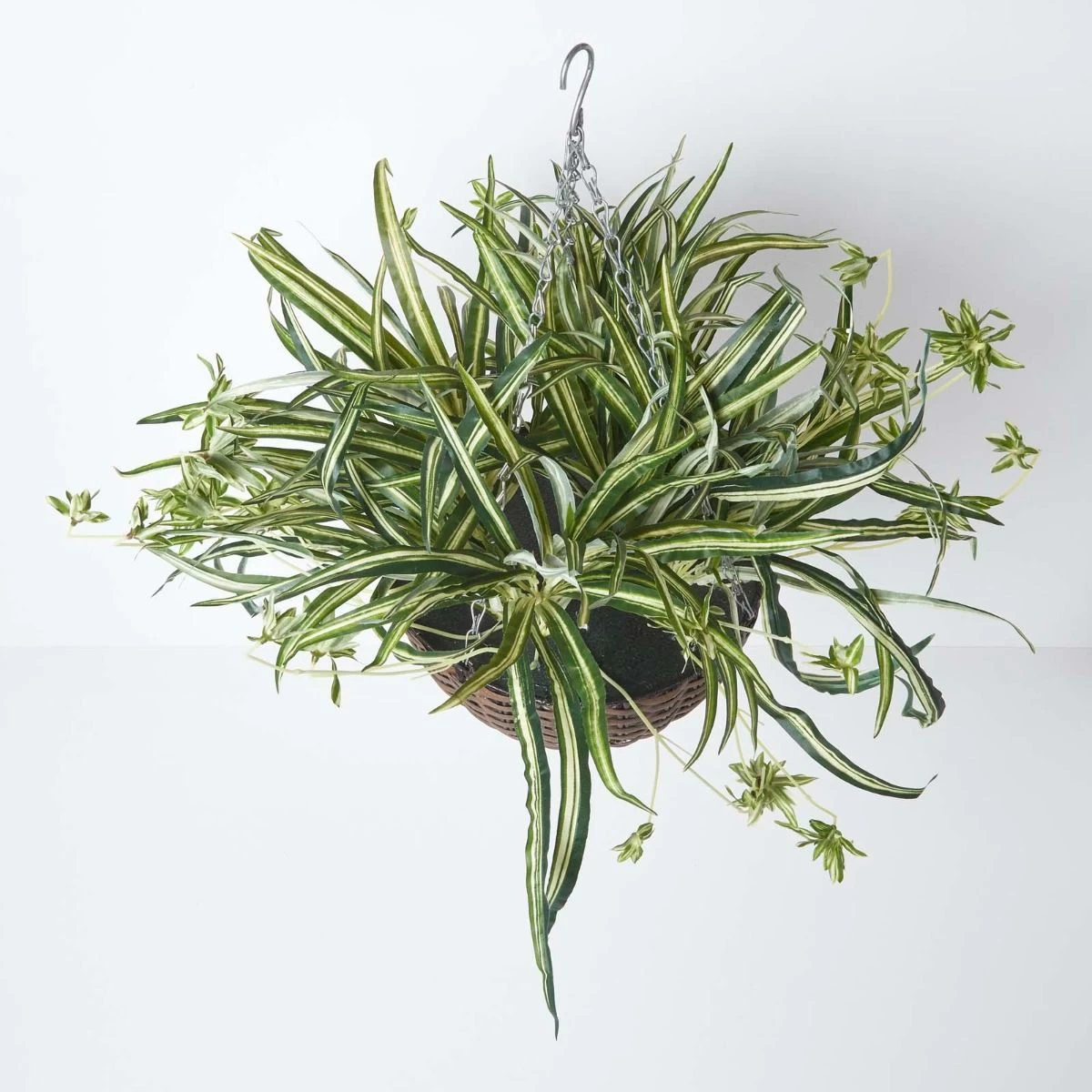 Artificial Hanging Basket Spider Plant, 60 Cm - Image 2