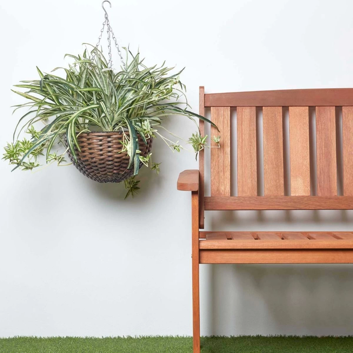 Artificial Hanging Basket Spider Plant, 60 Cm - Image 7