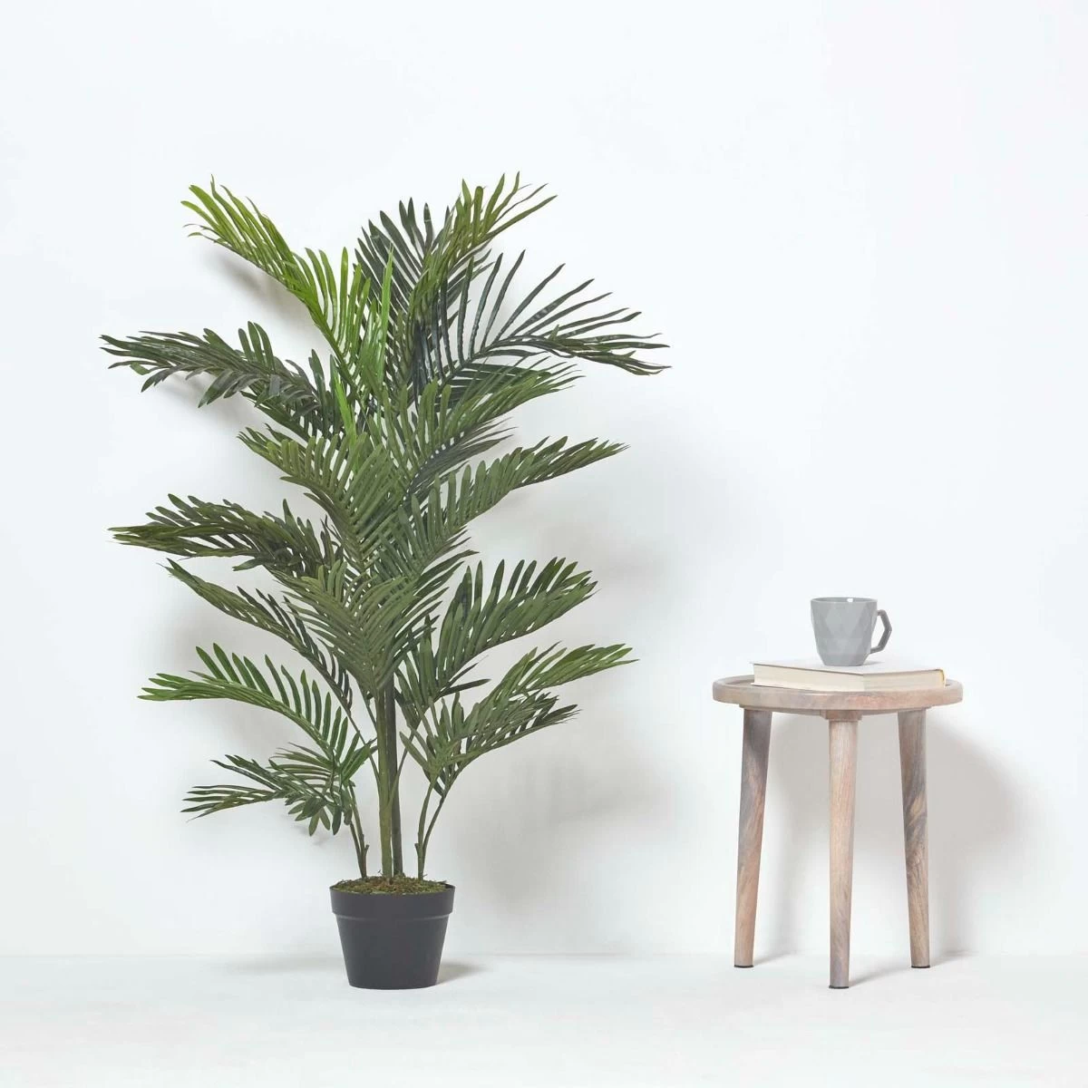 Multi Stem Green Palm Tree In Pot, 120 Cm - Image 2