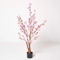 Artificial Blossom Tree With Pink Silk Flowers 130 Cm (4’2”)