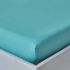 Teal Egyptian Cotton Deep Fitted Sheet 200 TC