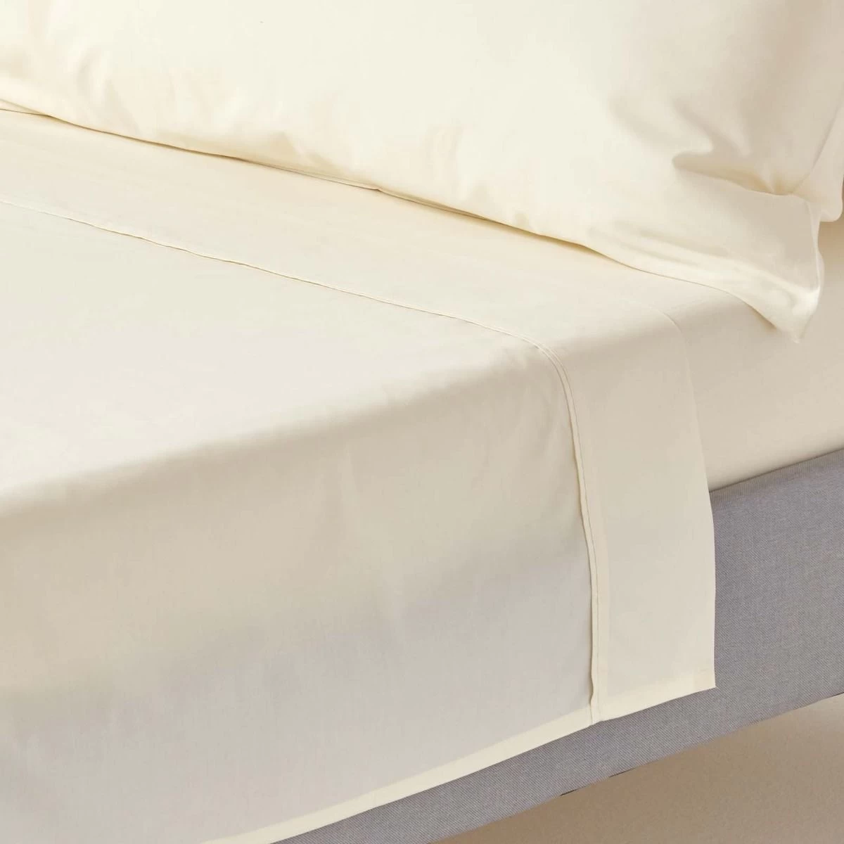Cream Egyptian Cotton Flat Sheet 200 Thread Count