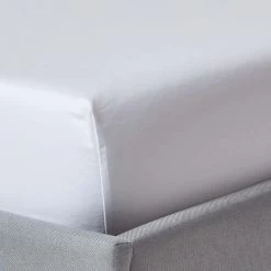 White Deep Fitted Sheet Egyptian Cotton 1000 TC