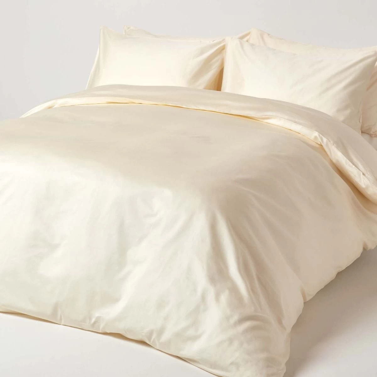 Cream Organic Cotton Fitted Sheet 400 TC - Image 3