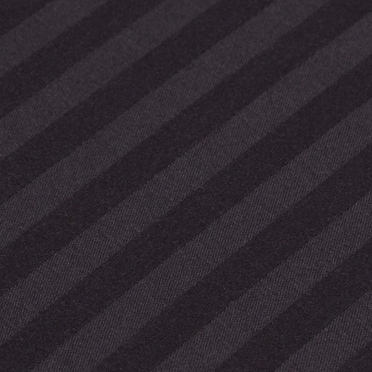 Black Egyptian Cotton Satin Stripe Flat Sheet 330 Thread Count - Image 4