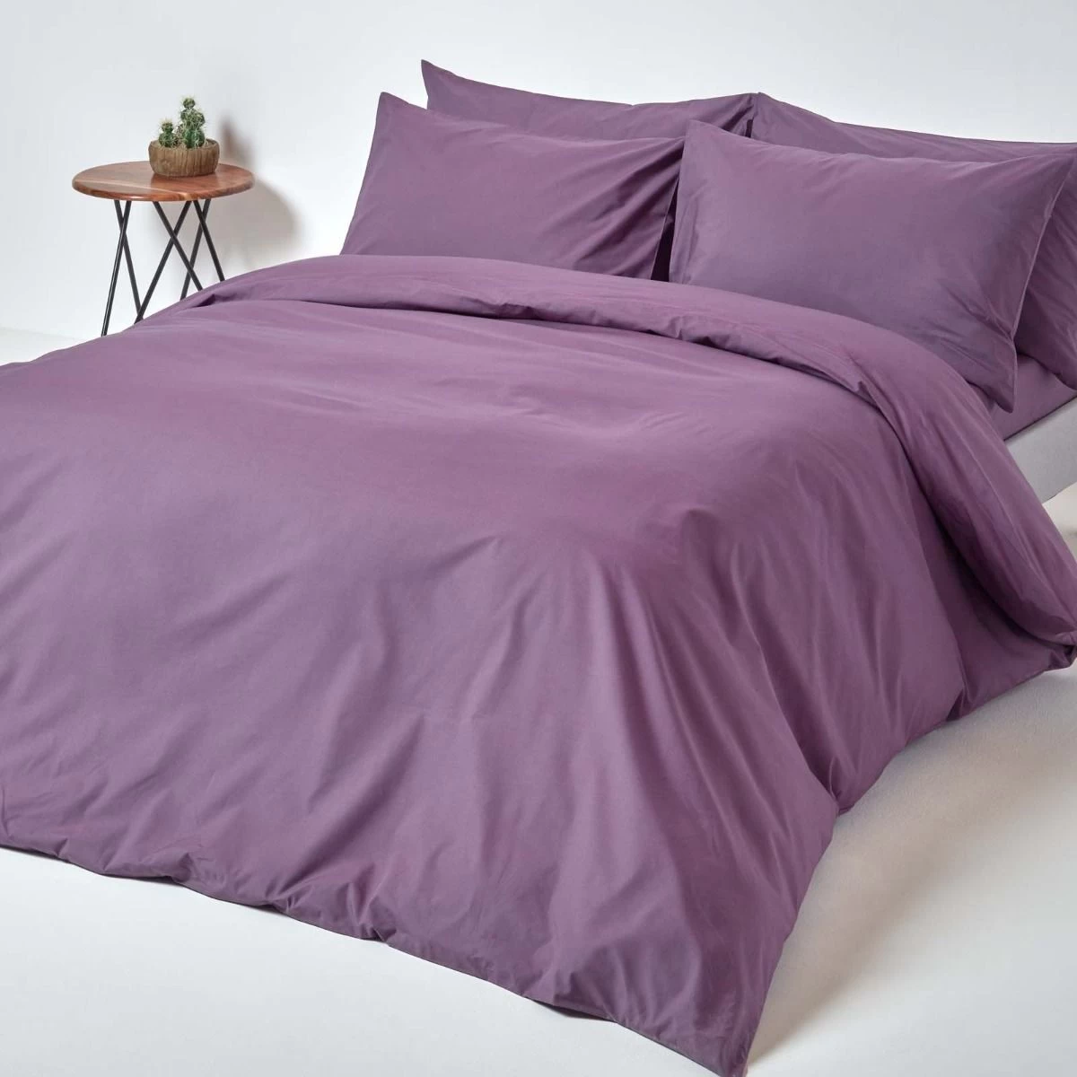 Grape Egyptian Cotton Deep Fitted Sheet 200 TC - Image 3