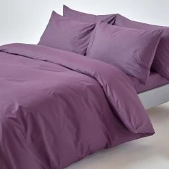 Grape Egyptian Cotton Duvet Cover With Pillowcases 200 Thread Count