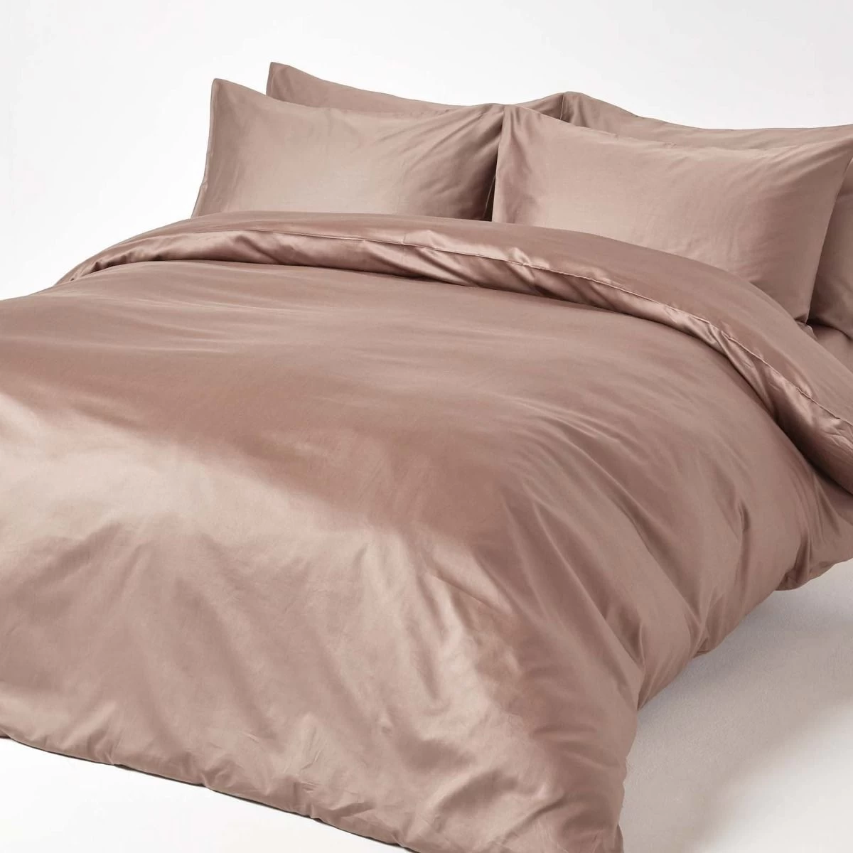Brown Organic Cotton Fitted Sheet 400 Thread Count - Image 3