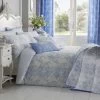 Blue French Toile Patterned Duvet Cover Set