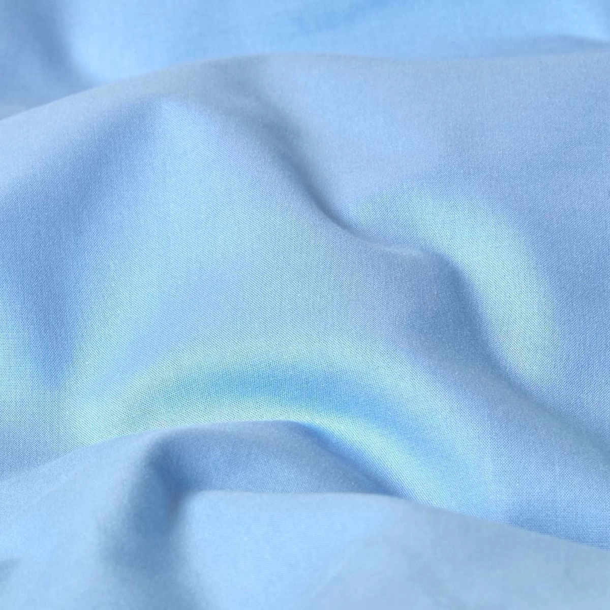 Blue Cotton Cot Bed Duvet Cover Set 200 Thread Count - Image 3