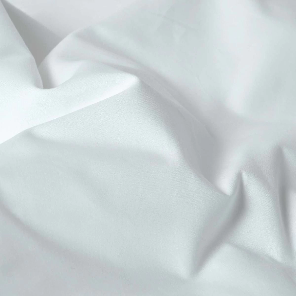 White Organic Cotton Fitted Cot Sheets 400 Thread Count, 2 Pack - Image 3