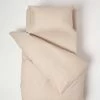 Natural Linen Cot Bed Duvet Cover Set 120 X 150 Cm