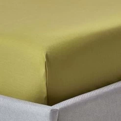 Olive Green Egyptian Cotton Fitted Sheet 1000 Thread Count