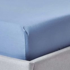 Air Force Blue Deep Fitted Sheet Egyptian Cotton 1000 TC
