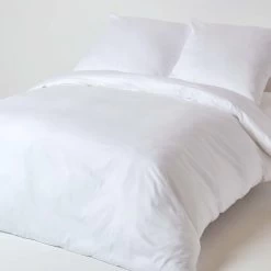 White European Size Organic Cotton Duvet Cover Set 400 TC