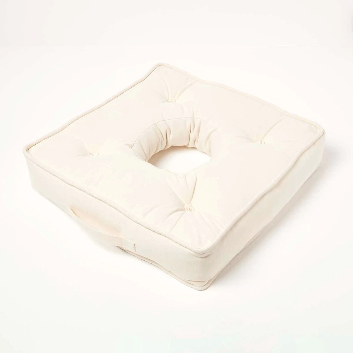 Cream Orthopaedic Cotton Armchair Booster Cushion - Image 2