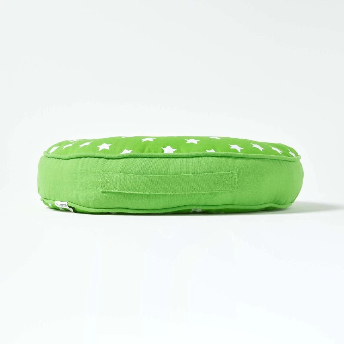 Green Stars Round Floor Cushion - Image 5