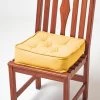 Mustard Cotton Dining Booster Cushion
