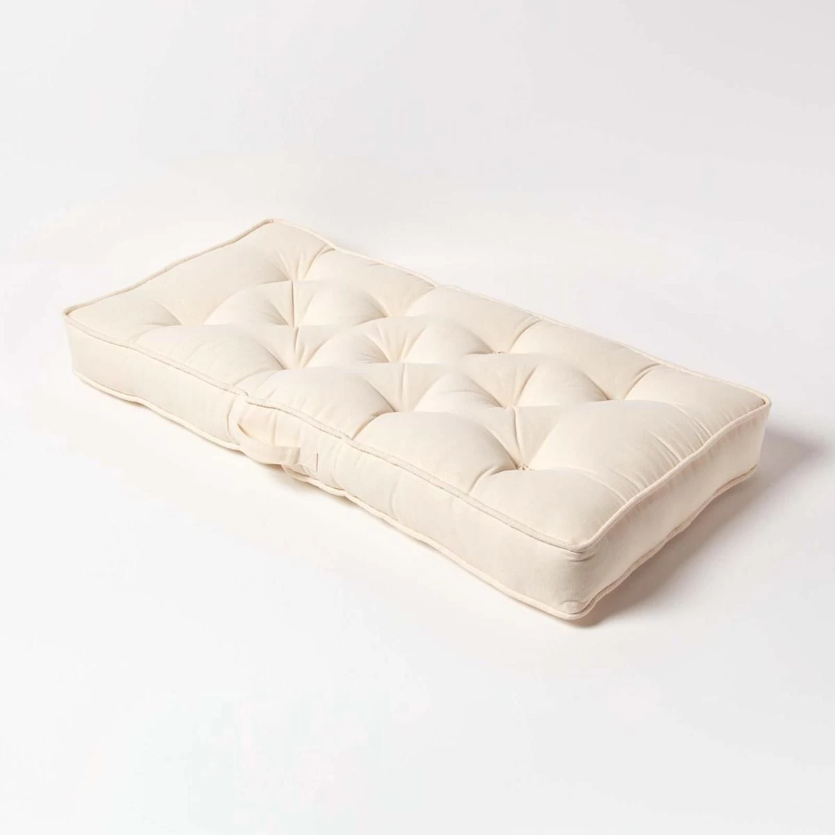 Cream Cotton 2 Seater Booster Cushion - Image 2