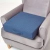 Navy Cotton Orthopaedic Foam Armchair Booster Cushion
