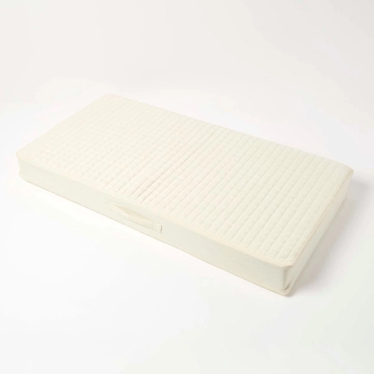 Cream Cotton Orthopaedic Foam 2 Seater Booster Cushion - Image 3